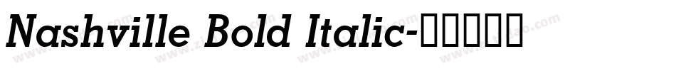 Nashville Bold Italic字体转换